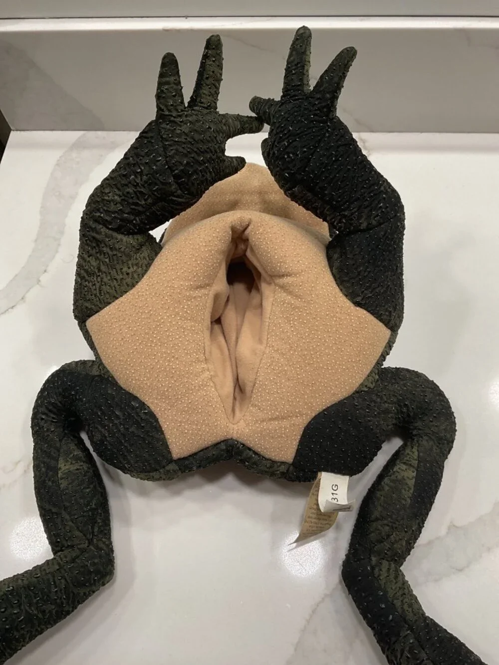 Folkmanis Frog Puppet Plush Toad Full Body Hand Puppet Bumpy Green Creative Play